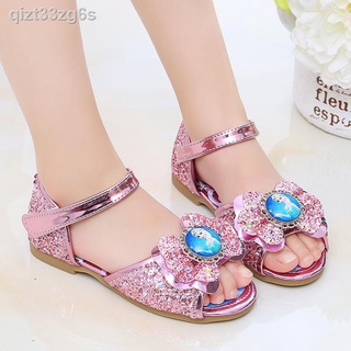 Pretty Sandals For Girls,waitFOR Cute Girls Baby Kids Pearl Butterfly-Knot Crystal Single Princess Sandals With Low heel,Girls Water Shoes Beach Shoes Flat Beach Walking Shoes Suit For Party