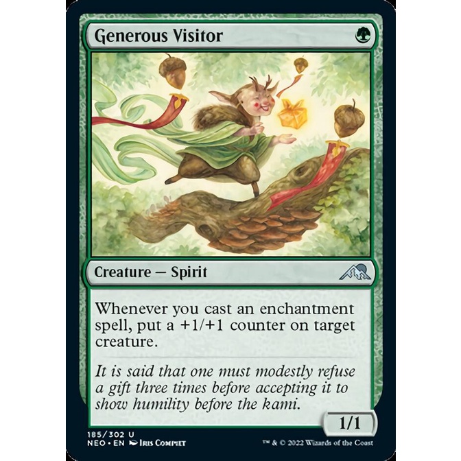 Magic the Gathering Singles Generous Visitor Kamigawa Neon Dynasty (U) Shopee Philippines