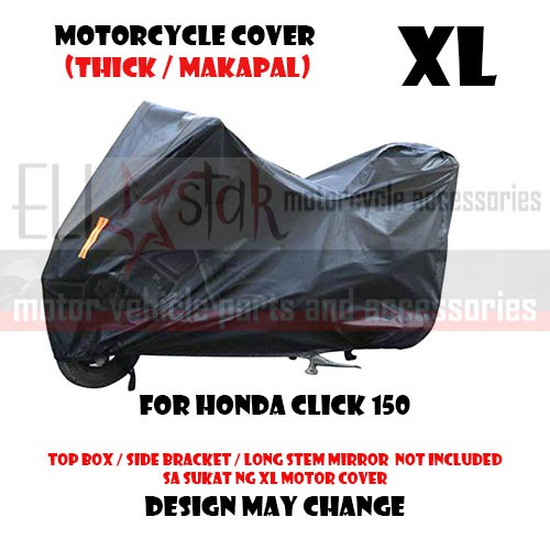 XL Size Thick Motorcycle Cover / Motor Cover for Honda Click 150 ...