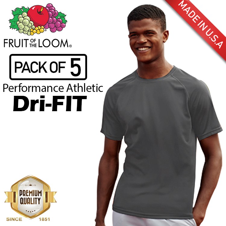 fruit of the loom dri fit shirts