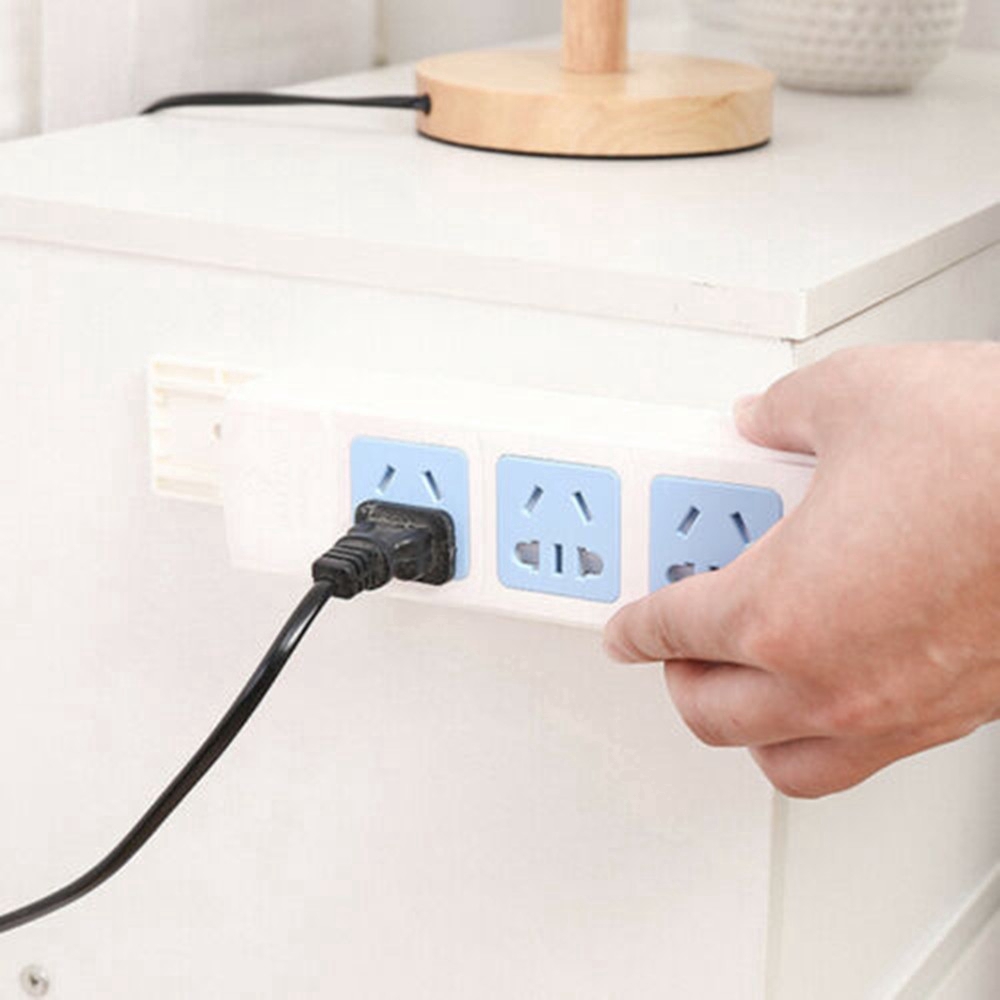 1/6Pcs Wall Hanging Patch Panel Wall Storage Plug Extension Socket Holder US