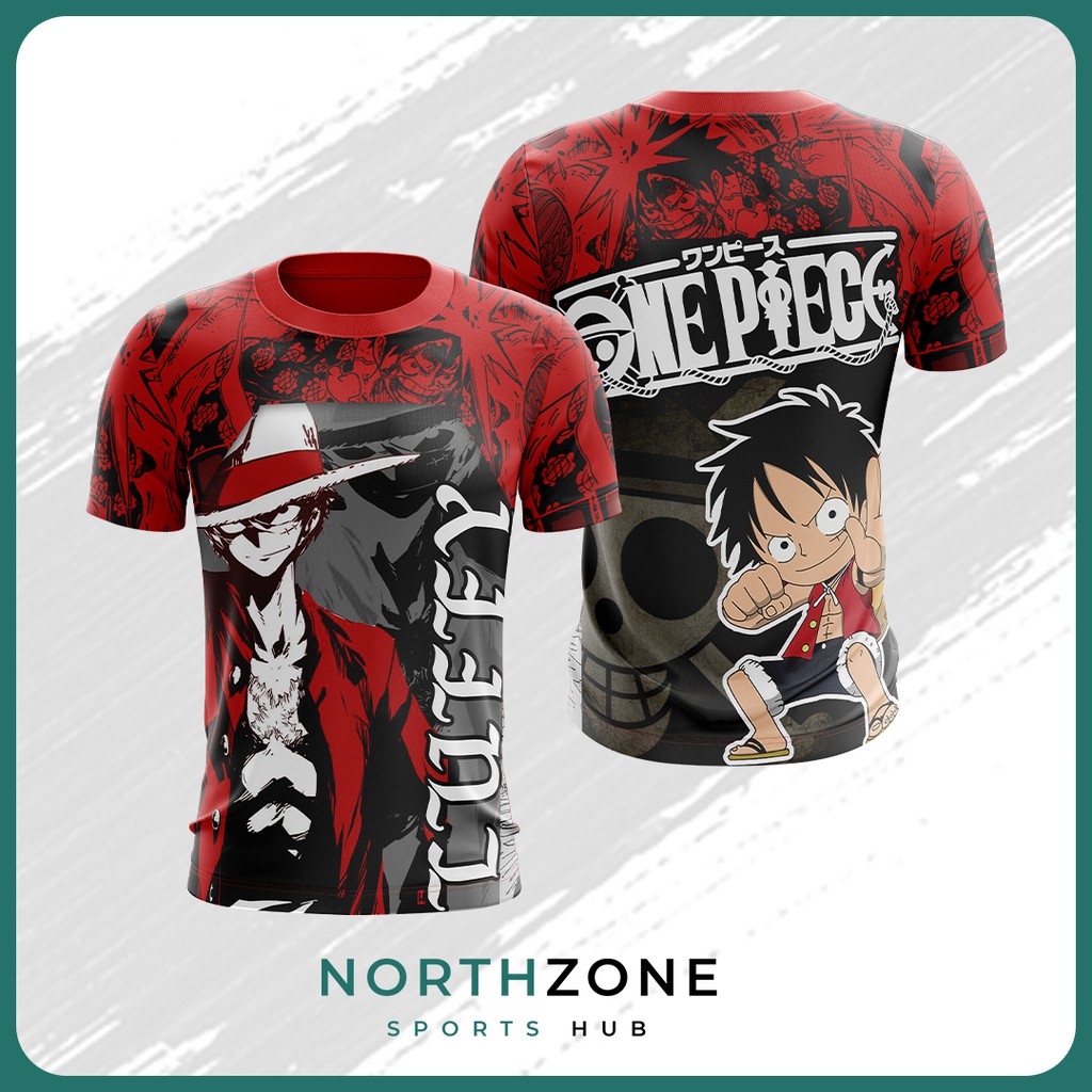 One Piece Anime Tshirt Full Sublimation Collection TShirt Shopee