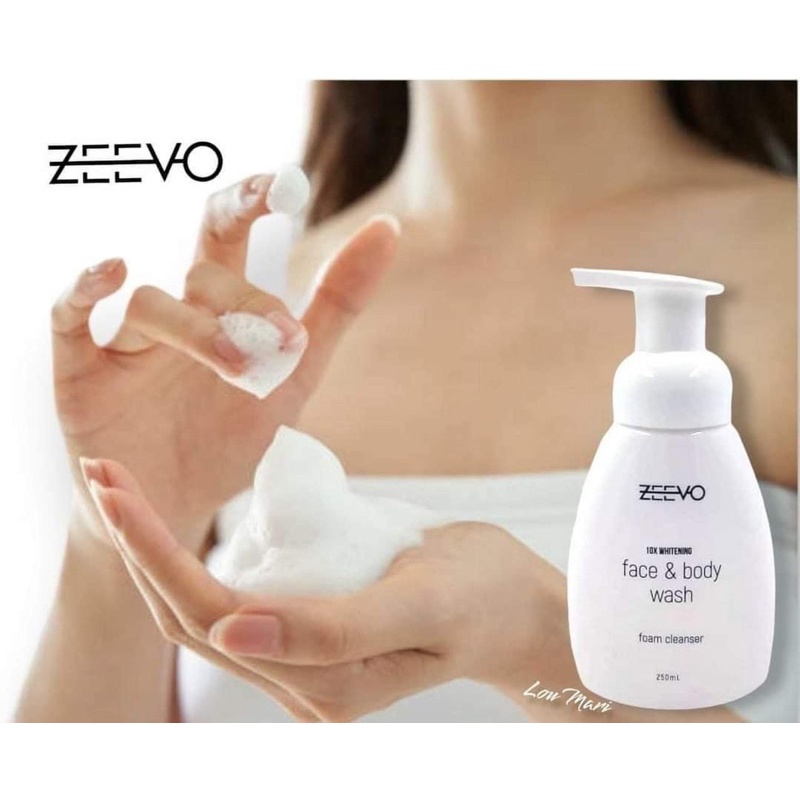 (COD) Zeevo face and body wash 10x whitening with FREEBIE Shopee