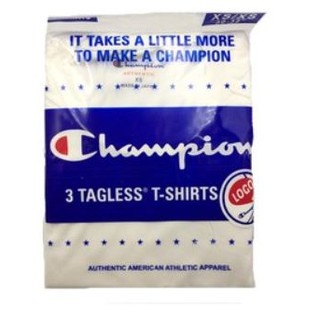 Champion Tagless Shirts Round/Vneck White 3 pcs #4