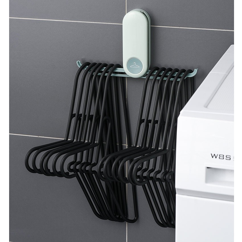 Japanese Style Folding Clothes Hanger Organizer Wall Rack 550 Shopee