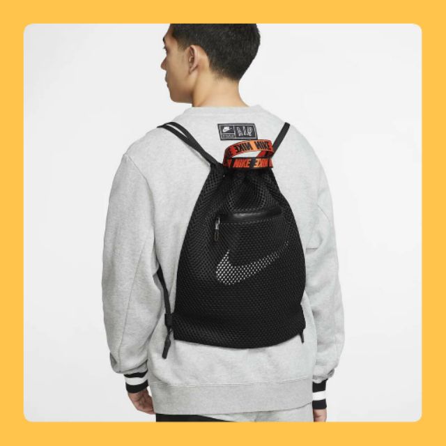 Original Nike Sportswear Essentials Mesh Drawstring Bag Gymsack ...