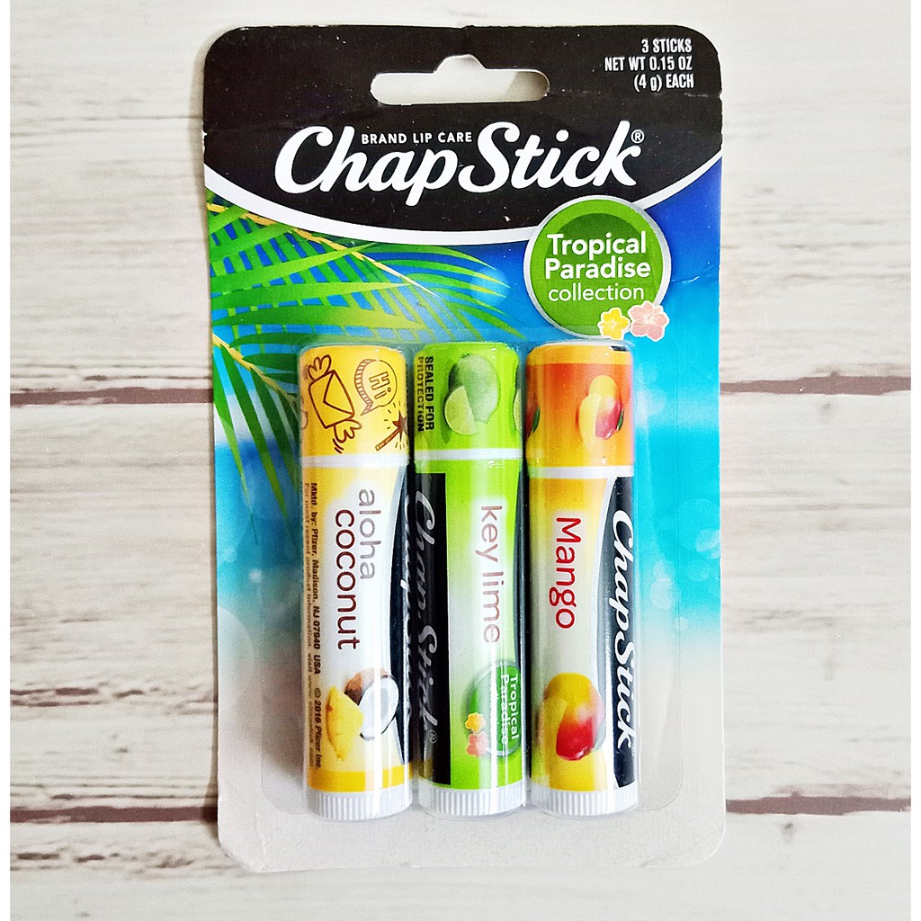 Chapstick Tropical Paradise Lip Balm Lip Moisturizer Choose 1 | Shopee ...