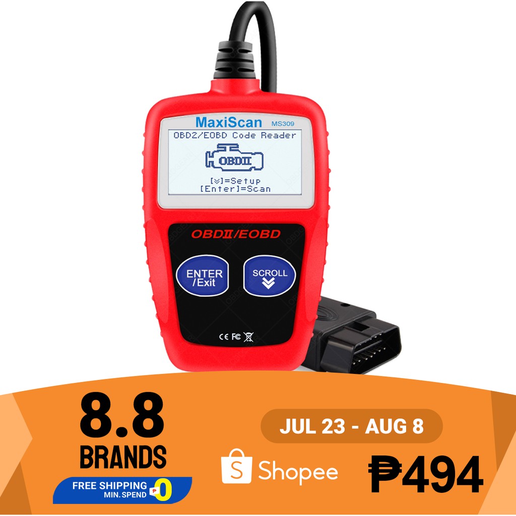 MaxiScan MS309 CAN BUS OBD2 car Code Reader EOBD OBD II Diagnostic Tool