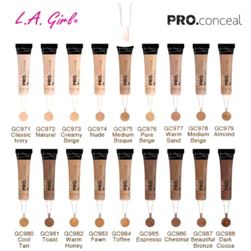 LA Girl PRO Conceal CONCEALER 8g Variations Posted New Shades
