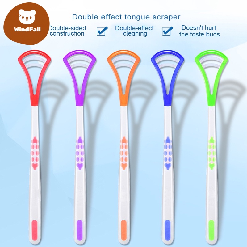 Tongue Cleaner Plastic Scraper Tounge Oral Mouth Hygiene Dental Care WF