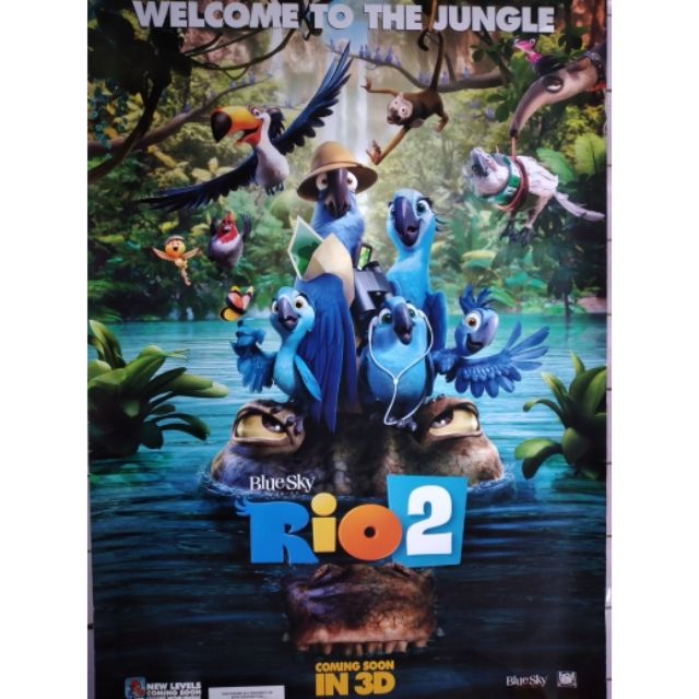 Rio 2 In 3d Original Movie Poster Used Shopee Philippines