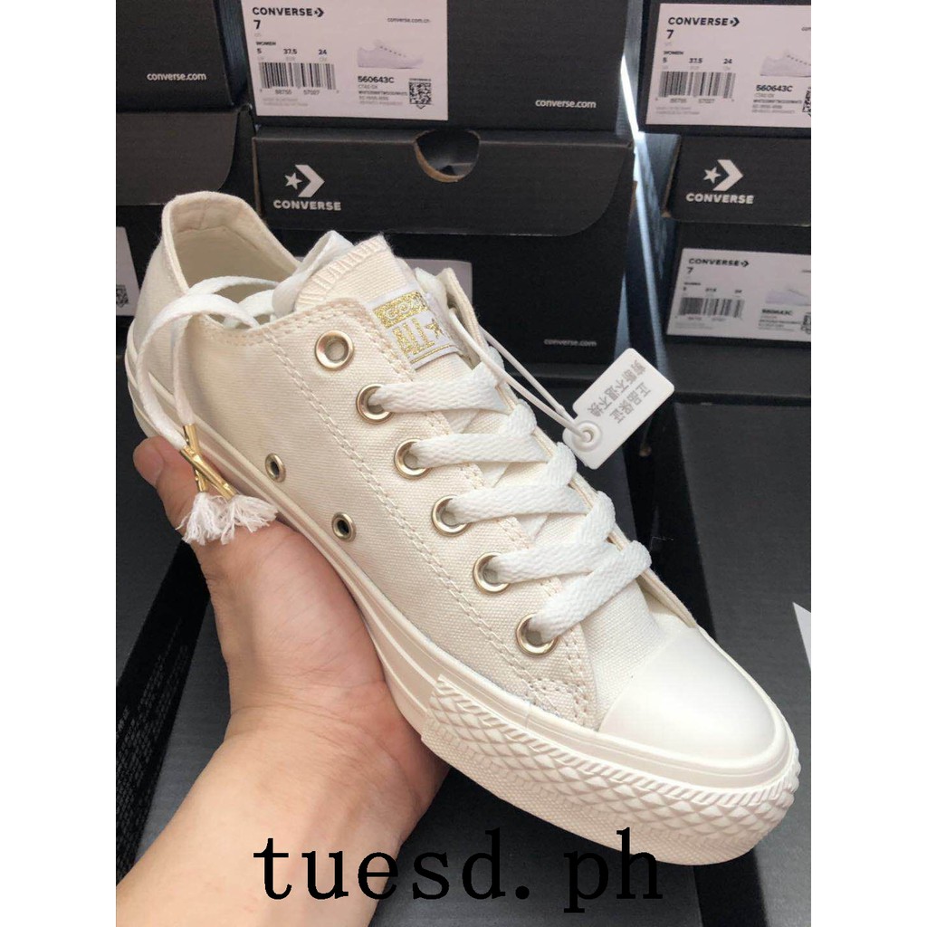 converse low gold