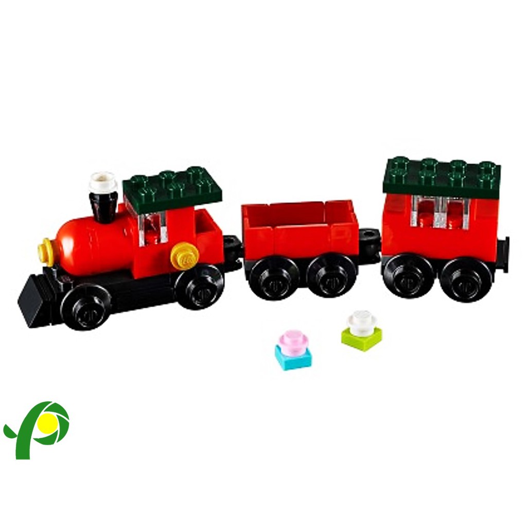 lego christmas train polybag