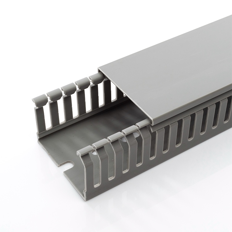 PVC Cable Tray/Duct Slotted 1.0 Meter Length 30 x 30mm/50 x 50mm/80 x