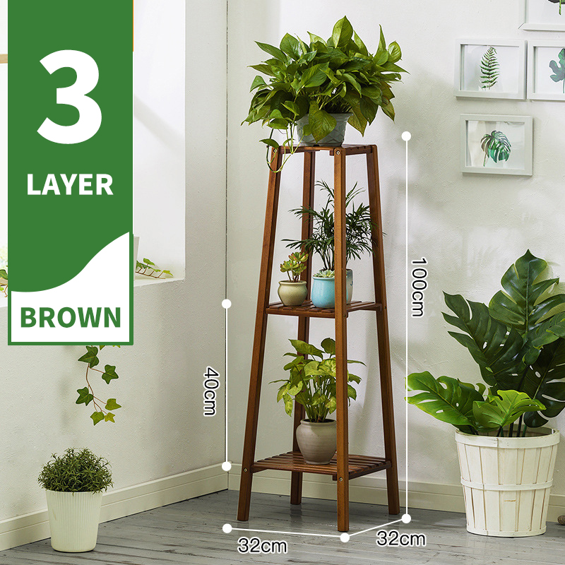 2/3 Layers Nordic Flower Stand Floor Corner Pot Rack Shelf for