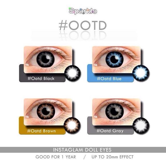 OOTD and No Filter Contact Lens by Sparkle (Black) Shopee Philippines
