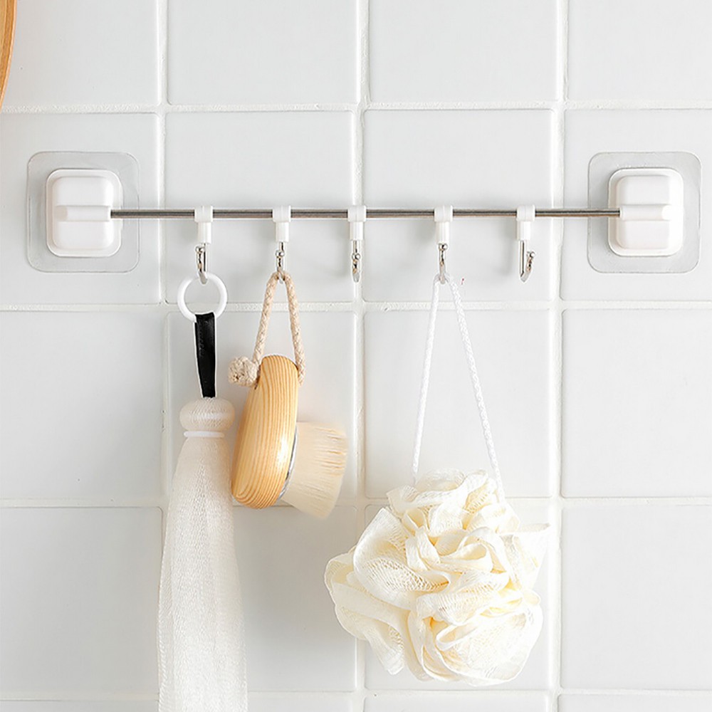 Kitchen Utensils Rack Holder Ceiling Wall Cabinet Hanging Rod