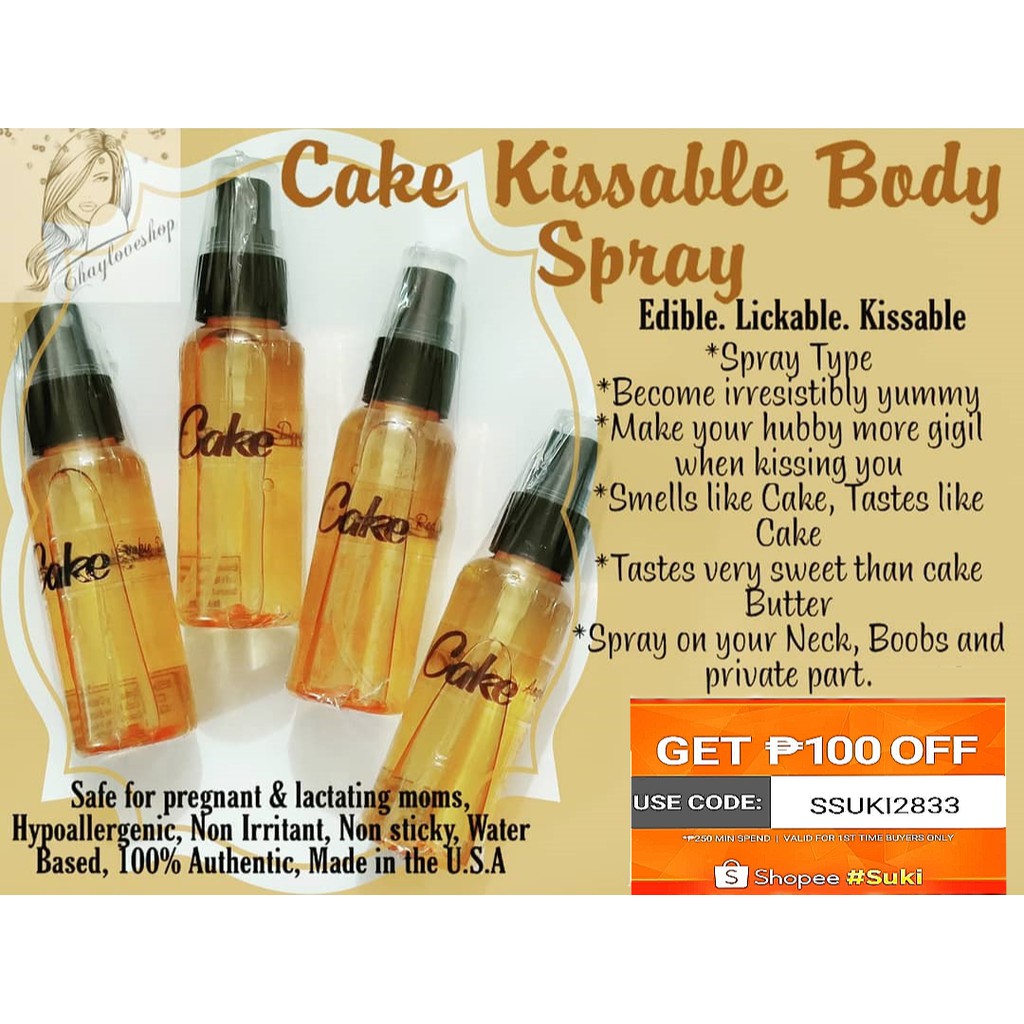 Cake Kissable Body Spray 50ml Sampler Size Shopee Philippines