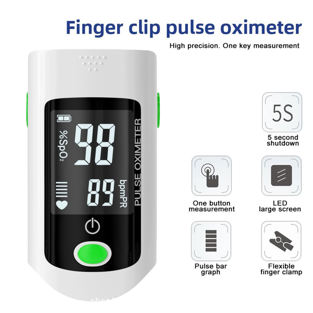 Pulse Oximeter Monitor Finger Oxymeter Meter Clip Spo2 Pr Sensor Oled ...