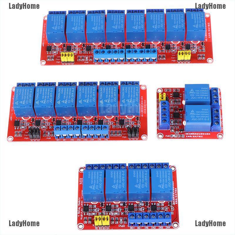 Ladyhome 2 4 6 8 Relay Board Shield With Optocoupler High Low