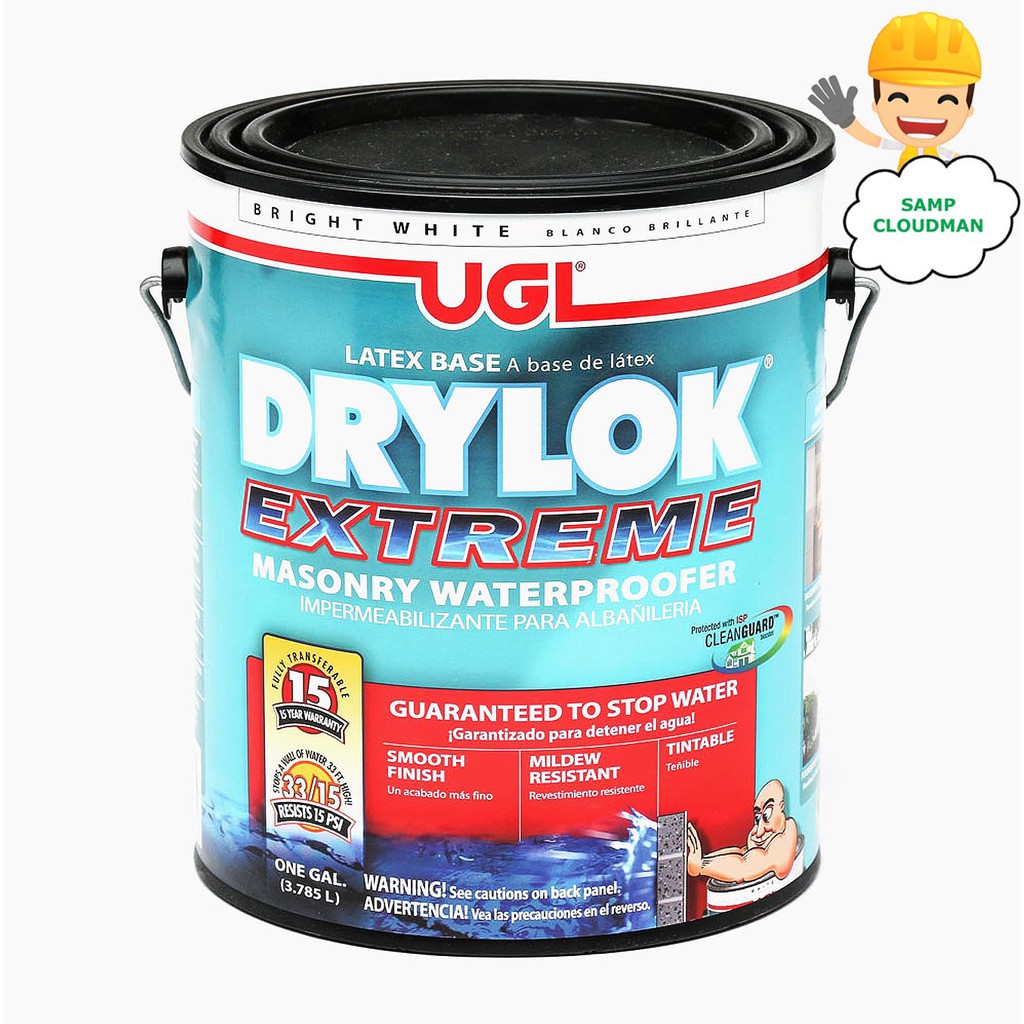 UGL Drylok Extreme Masonry Waterproofer Latex Base Bright White Gallon
