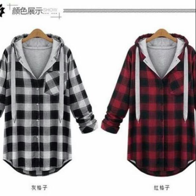 checkered hoodie