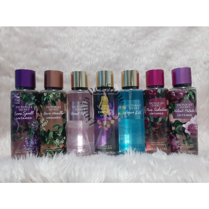Victoria's Secret VS Body Mist Exotic Lily, Pure Seduction, Bare