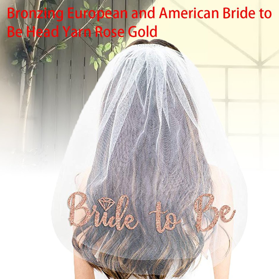Bride to be Wedding Veil For Bridal Shower Bachelor Party Supplies Decoration 
