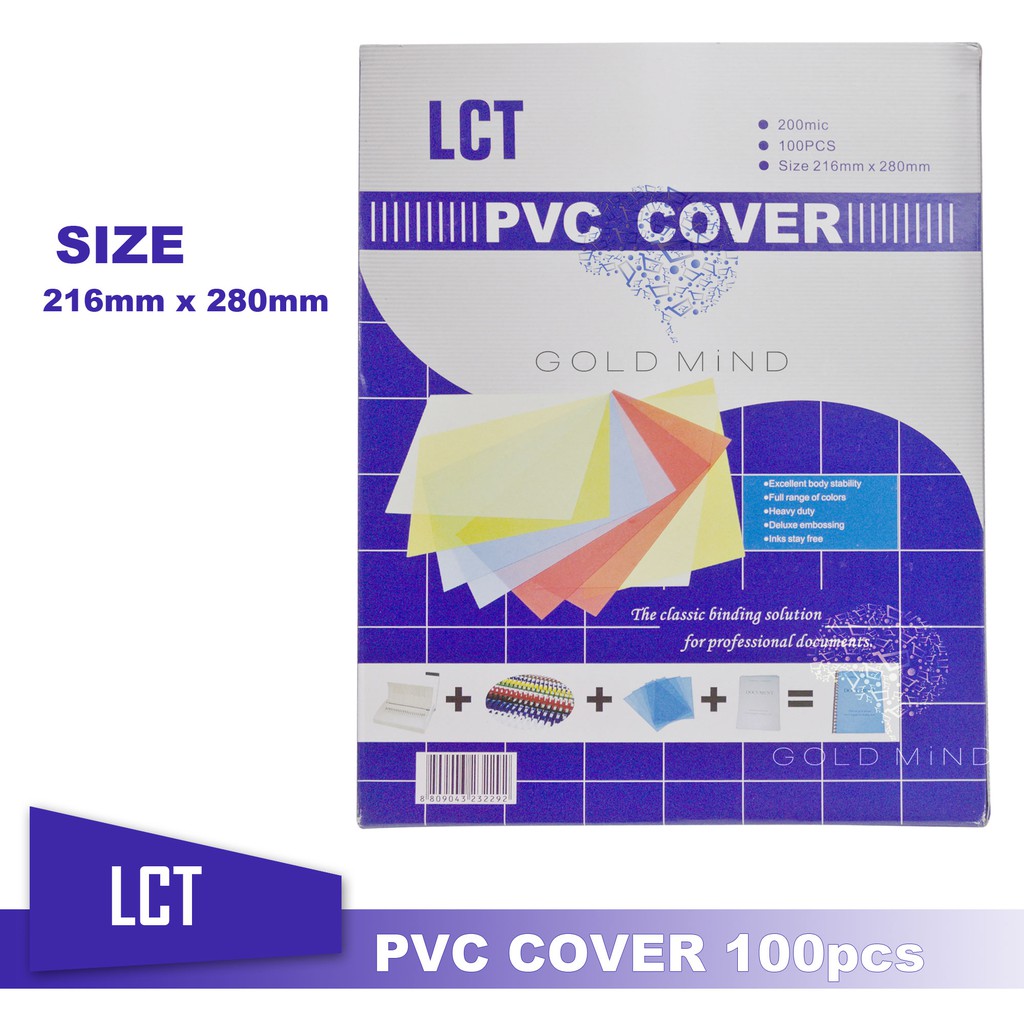 LCT PVC Cover 200mic Acetate Sheet (100pcs) Long and Short Shopee