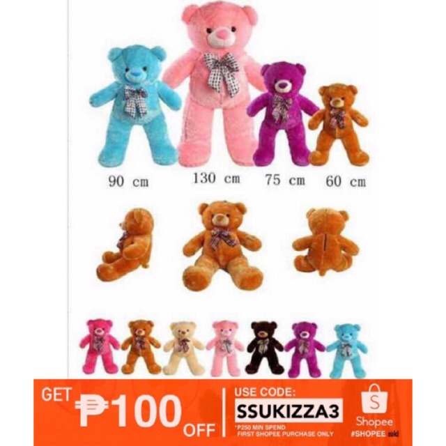 teddy bear shopee