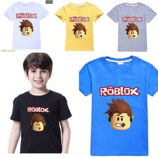 Roblox T Shirt Top Boy And Girl Spring And Summer Cotton Ready Stocks Shopee Philippines - drop shipping children roblox game t shirt clothes boys summer clothing girls short tee tops costume kids fashion t shirts wj092