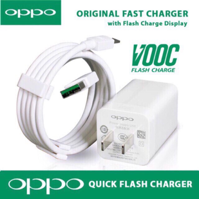 OPPO A5 A9 2020 F11 F9 F7 F5 F3 A37 A5S A3S F1S VOOC Fast Charger + USB ...