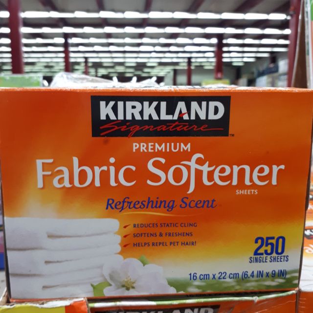 KIRKLAND SIGNATURE PREMIUM Fabric Softener Dryer Sheets 250 Sheets