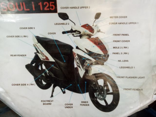 Mio Soul I 125s Matte Green Genuine Parts Shopee Philippines