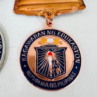 KAGAWARAN NG EDUKASYON MEDAL WITH STRAP (GOLD/SILVER/BRONZE) (6CM/5CM/3 ...