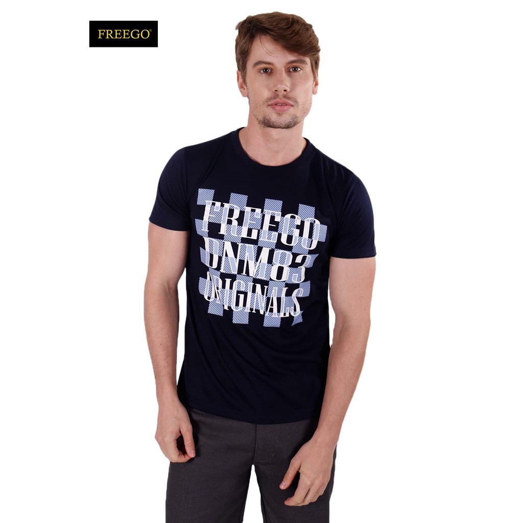 Freego Men Graphic T-Shirt in Amparo Blue | Lazada PH