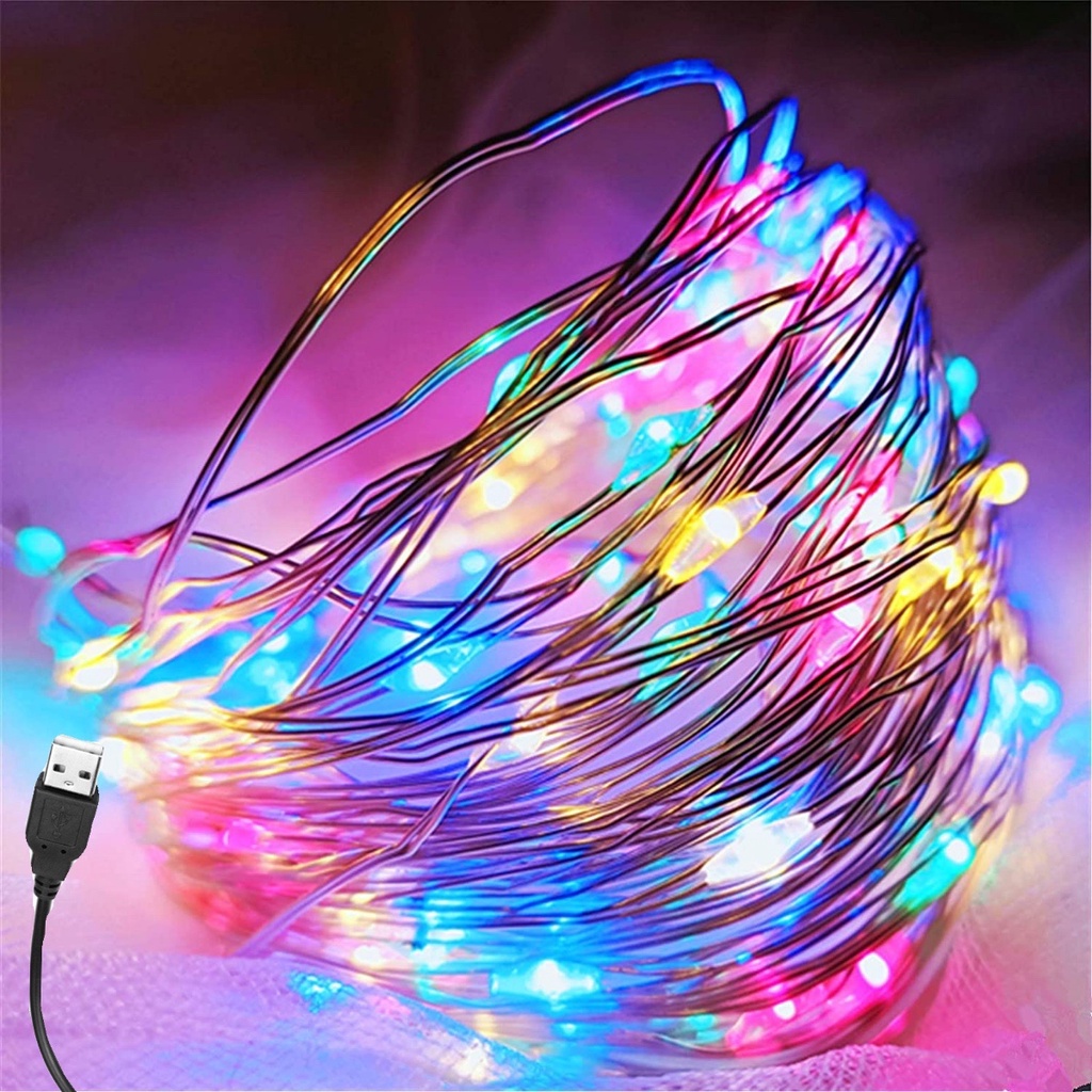 5M/10M LED fairy lights string USB powered waterproof copper wire fairy