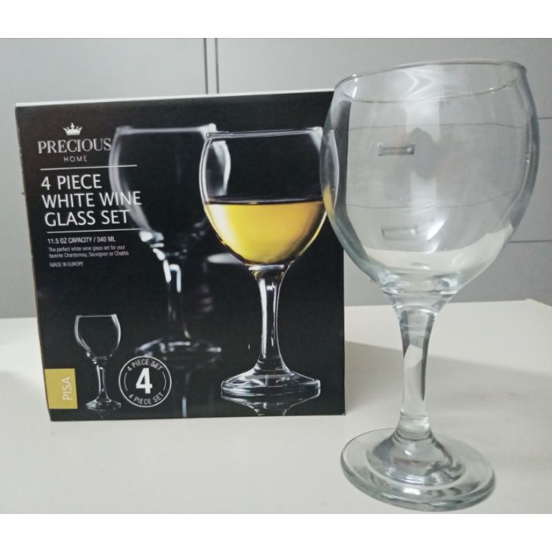 4PC SET WHITE WINE GLASS (340 ML) Shopee Philippines