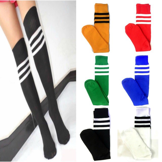 Alphapa Unisex Thigh High Knee Socks Dl50 Shopee Philippines 