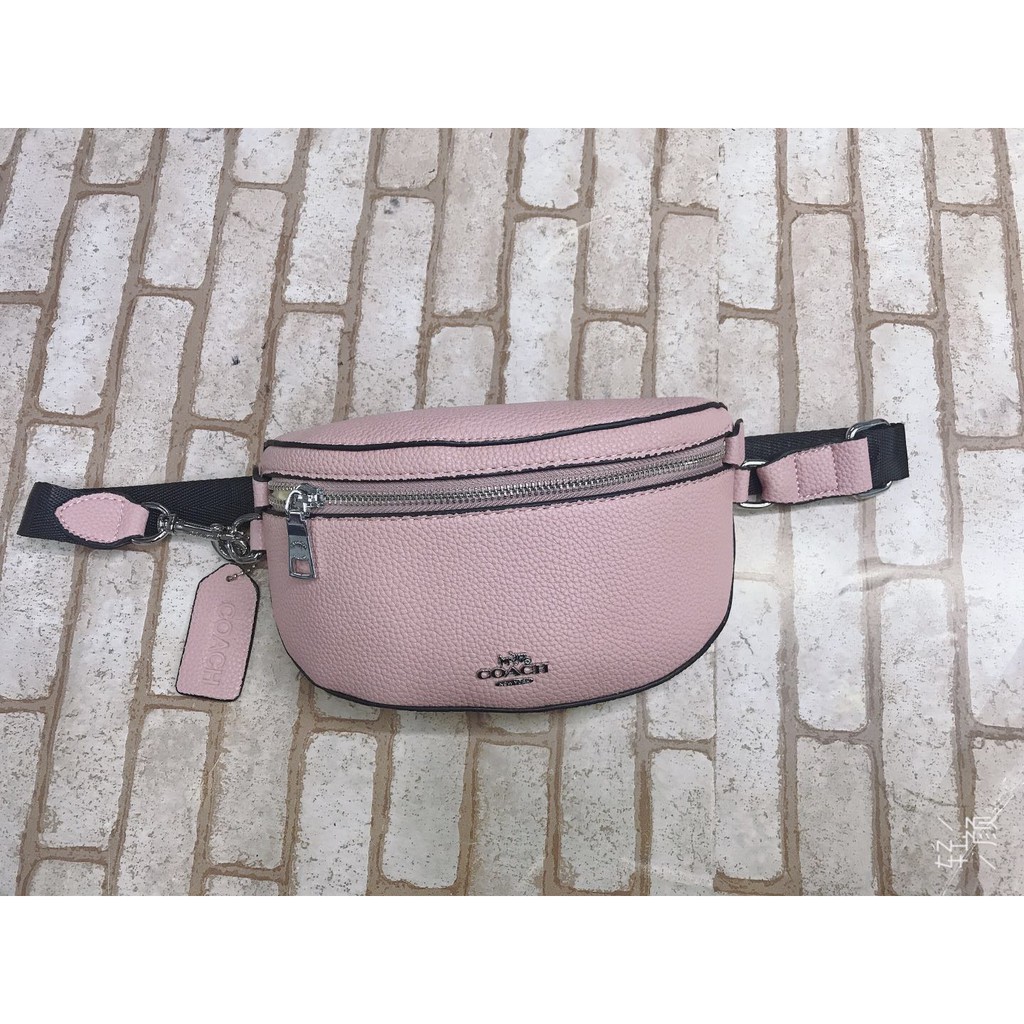 coach belt bag pink