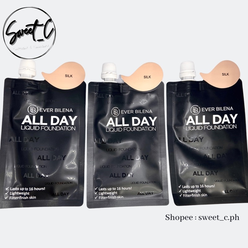 Ever Bilena All Day Liquid Foundation 10ml (sachet) | Shopee Philippines