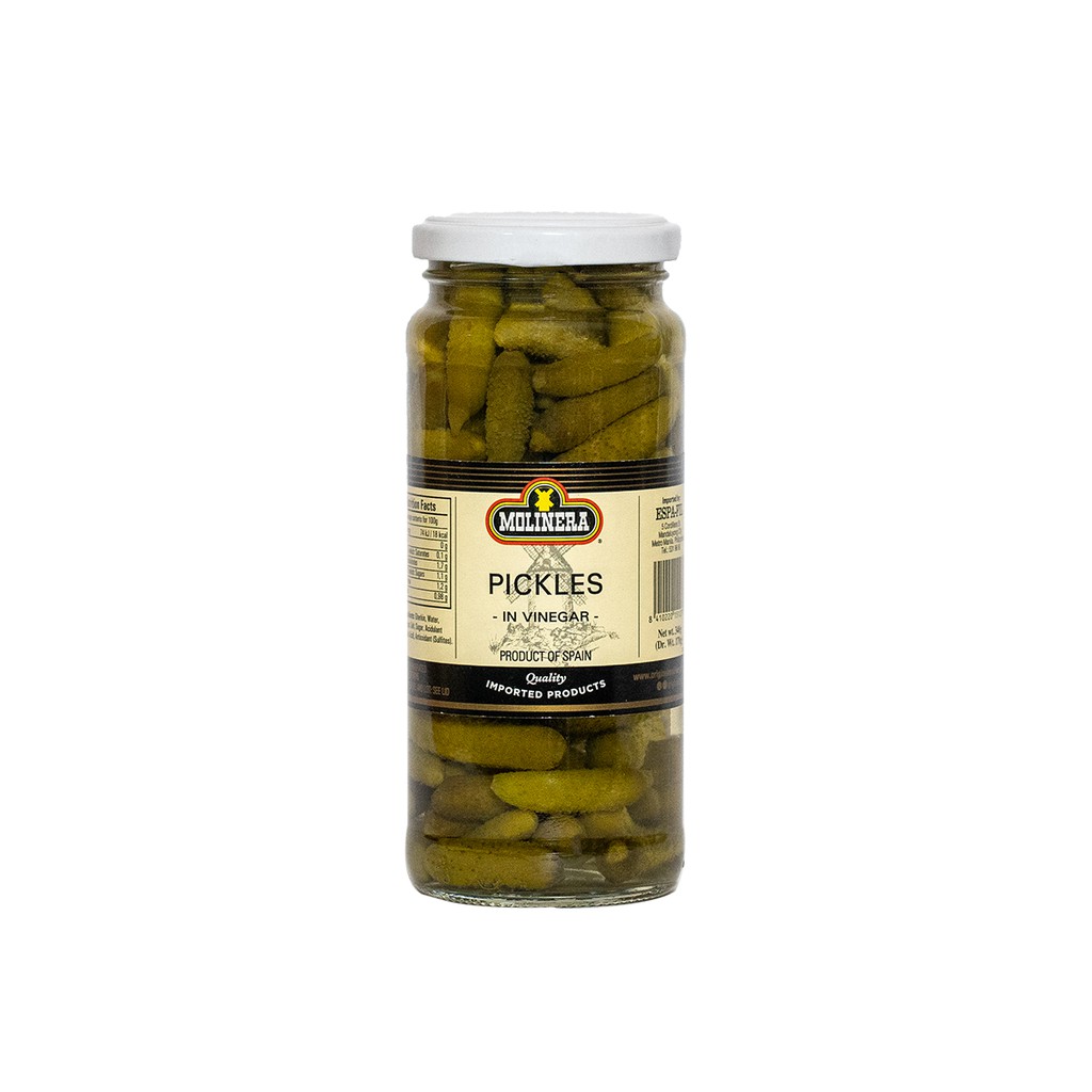 Pickles in Vinegar 340gr Molinera Imported from Spain Molinera