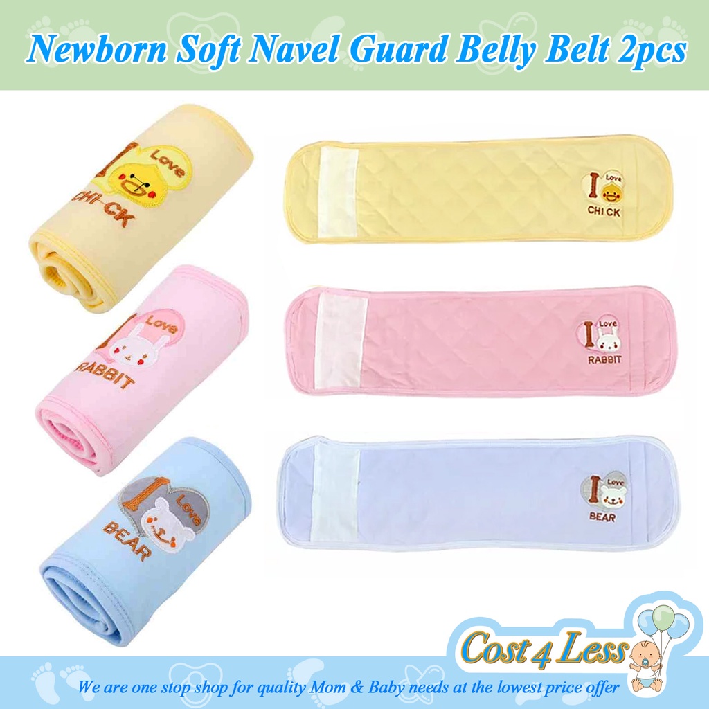 SpotCOST4LESS Cotton Baby Bellyband Newborn Belly Button Protector Band