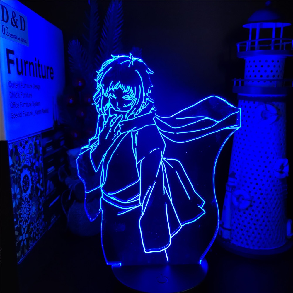 Anime Bungo Stray Dogs Night Light Akutagawa Ryuunosuke Port Mafia