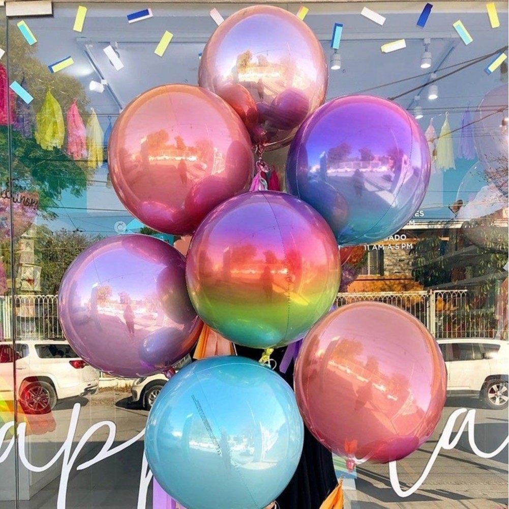 1pc 22inch Gradient Color 4d Balloons Disco Helium Balloon Birthday Wedding Party Decoration Balloon Shopee Philippines - roblox pizza party event balloon