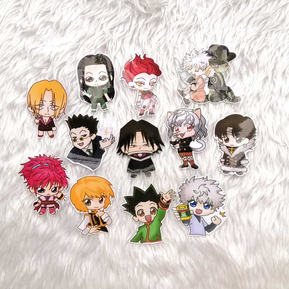 Hunter x Hunter Stickers Sold by Piece, Lowest Price 2x2 inches sticker ...