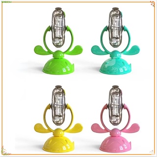 Pet Cat Dog Food Feeder Dispenser Toys Rotating Windmill Training Interactive Exercise MultiFunction