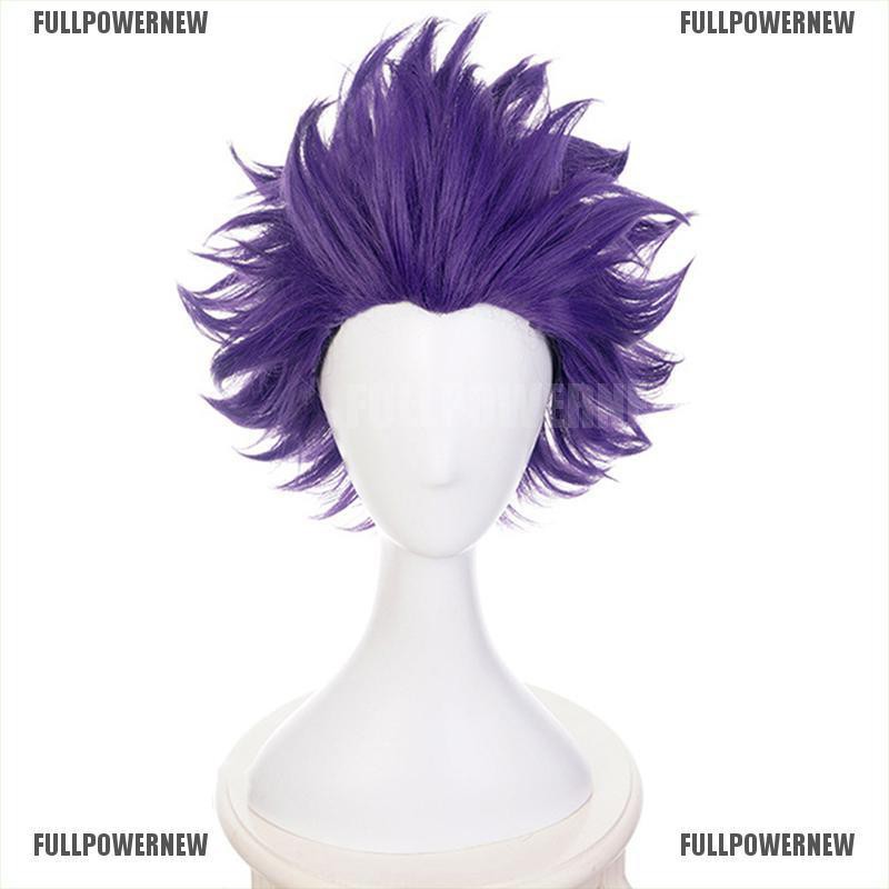 short dark purple cosplay wig