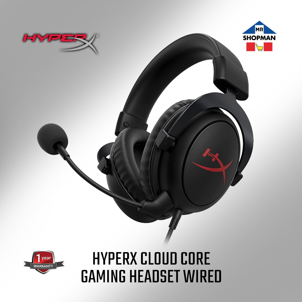 HyperX Cloud Core Gaming Headset Wired Hyper X | Shopee Philippines