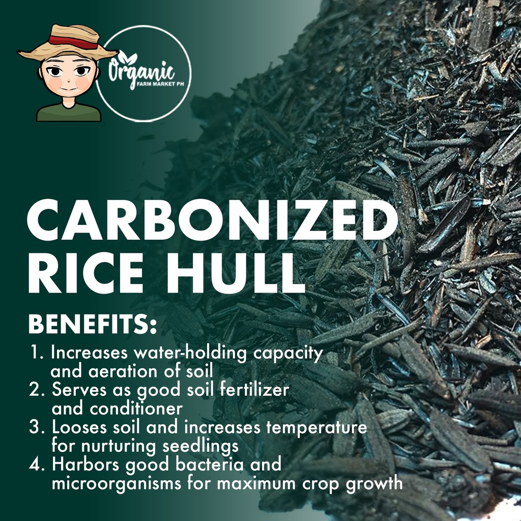 1KG Carbonized Rice Hull for Fertilizer | Shopee Philippines